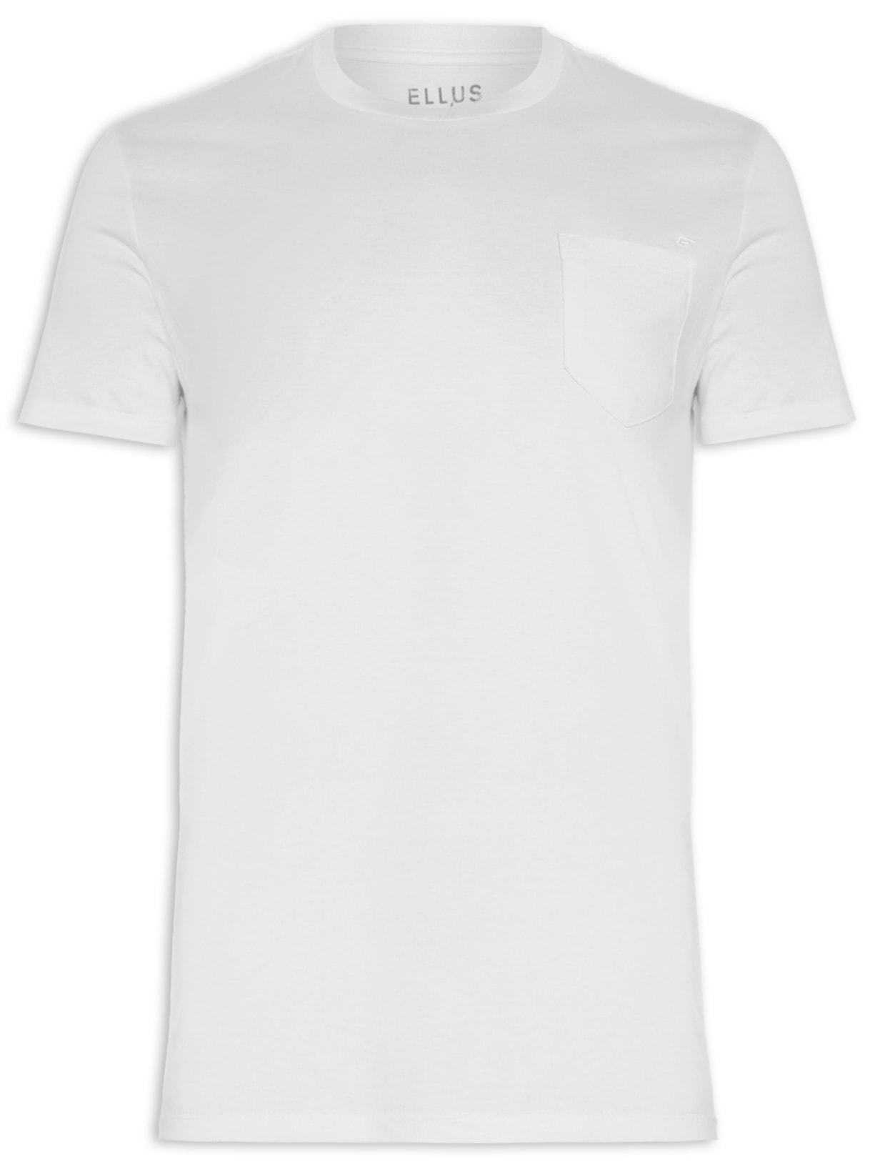 Camiseta Masculina Cotton Fine Easa Pocket Classic - Branco
