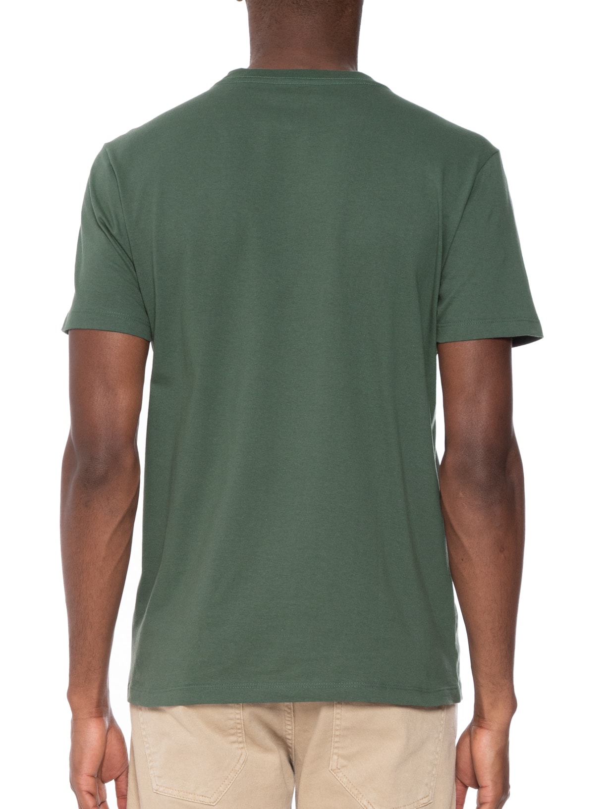 Camiseta Masculina Cotton Fine Easa Pocket Classic Verde Ellus