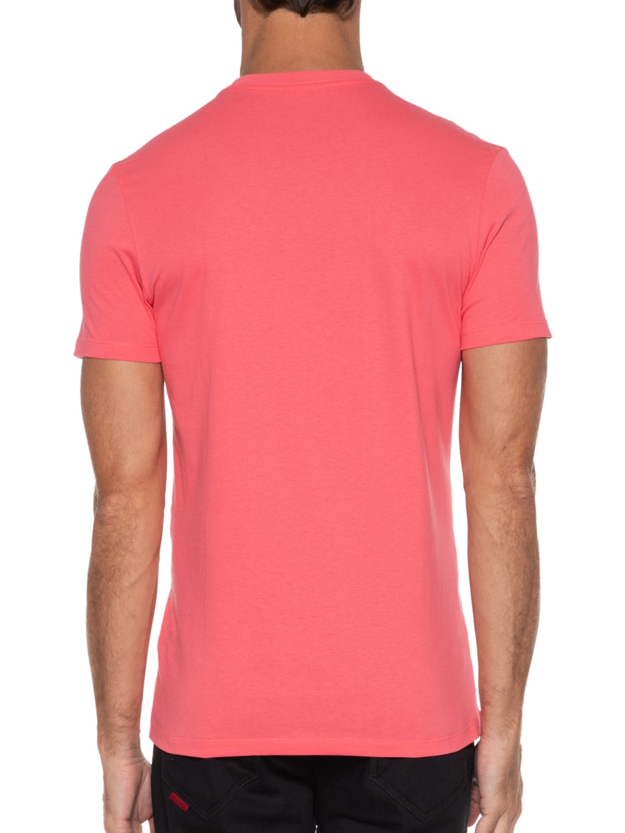 Camiseta Masculina Cotton Fine Easa Tape Classic Manga Curta Vermelho Ellus