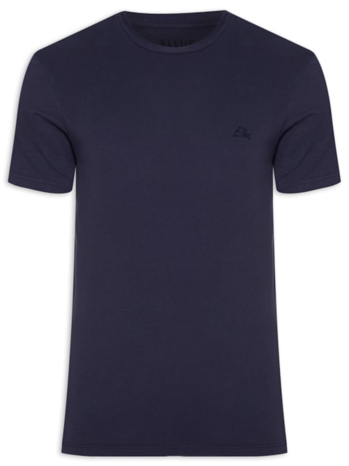 Camiseta Masculina Cotton Fine Ellus Aquarela Classic - Roxo