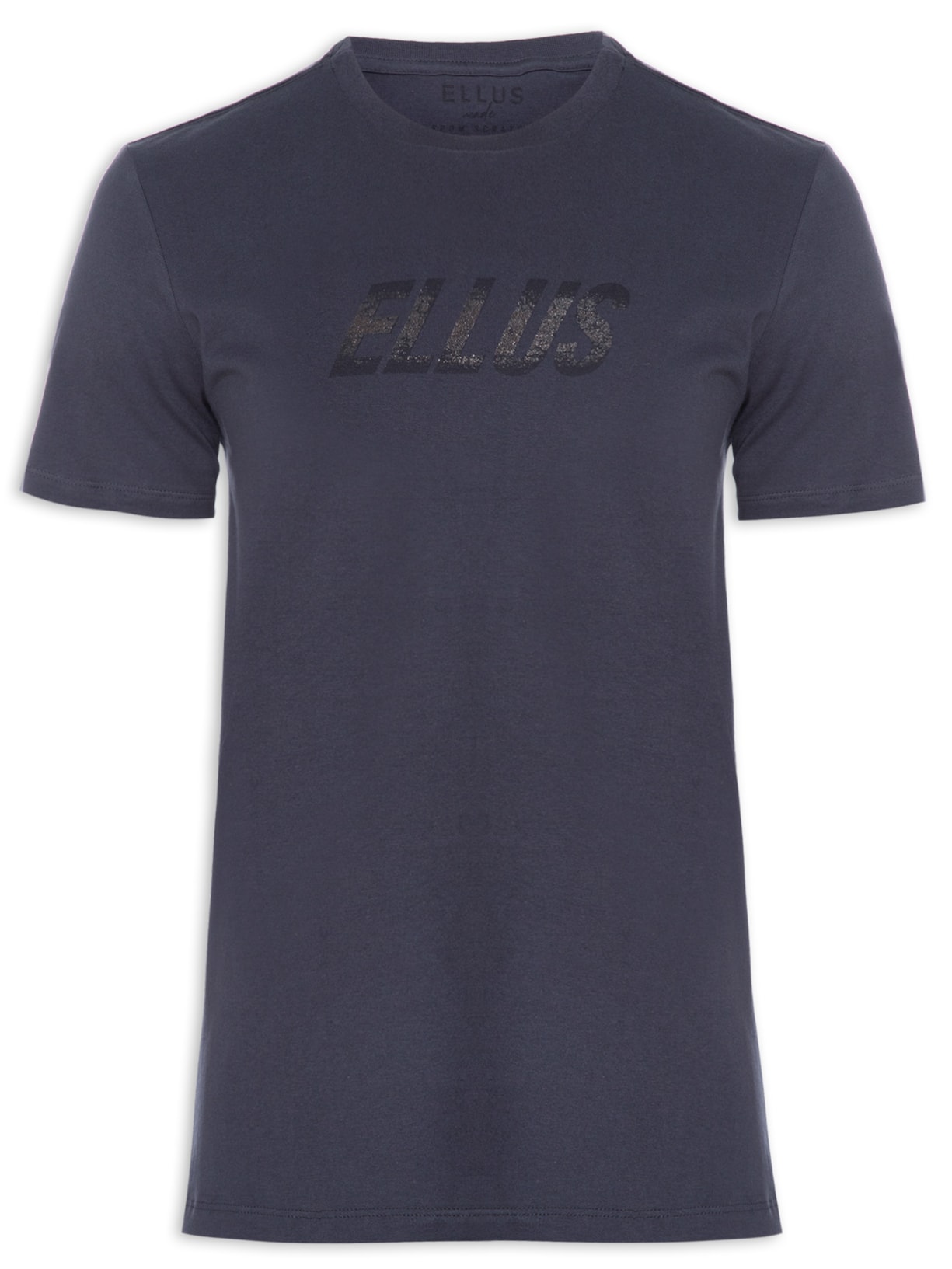 Camiseta Masculina Cotton Fine Ellus Dots Classic Mc - Cinza