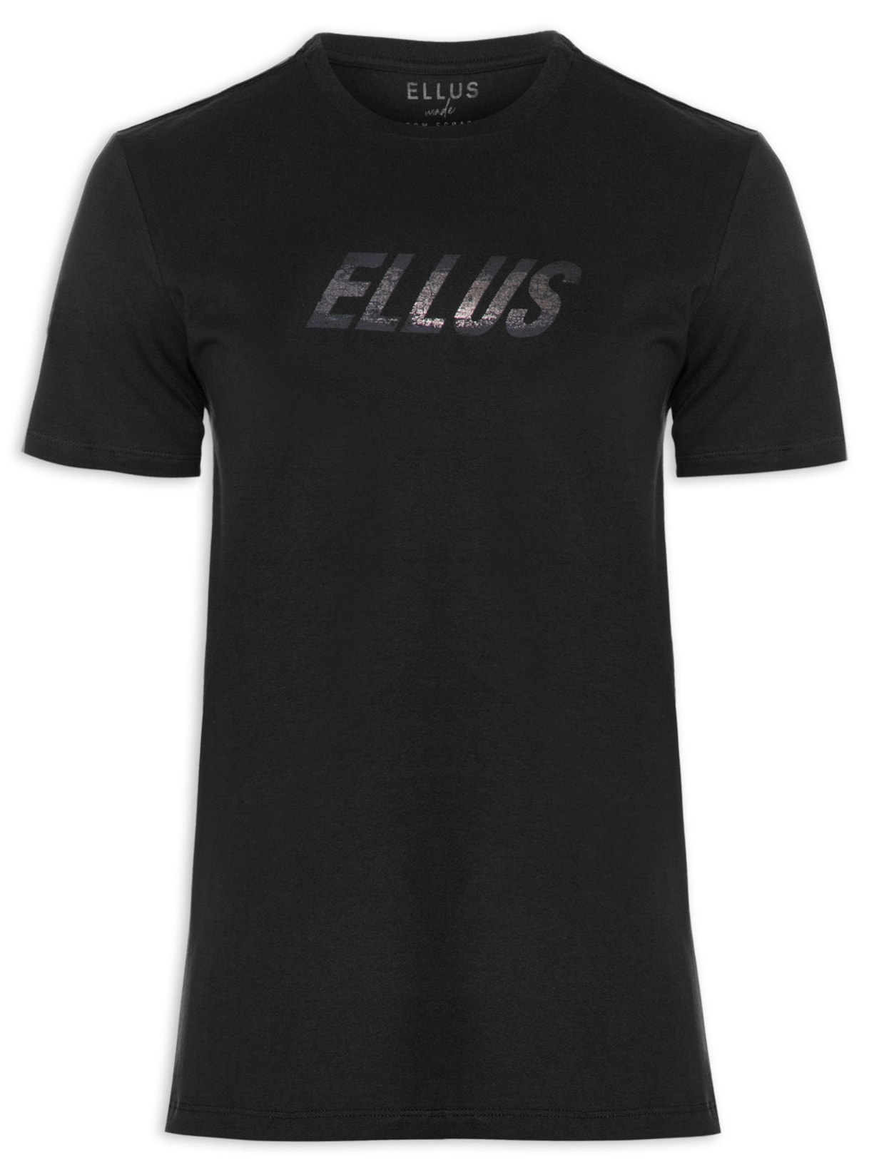 Camiseta Masculina Cotton Fine Ellus Dots Classic Mc - Preto