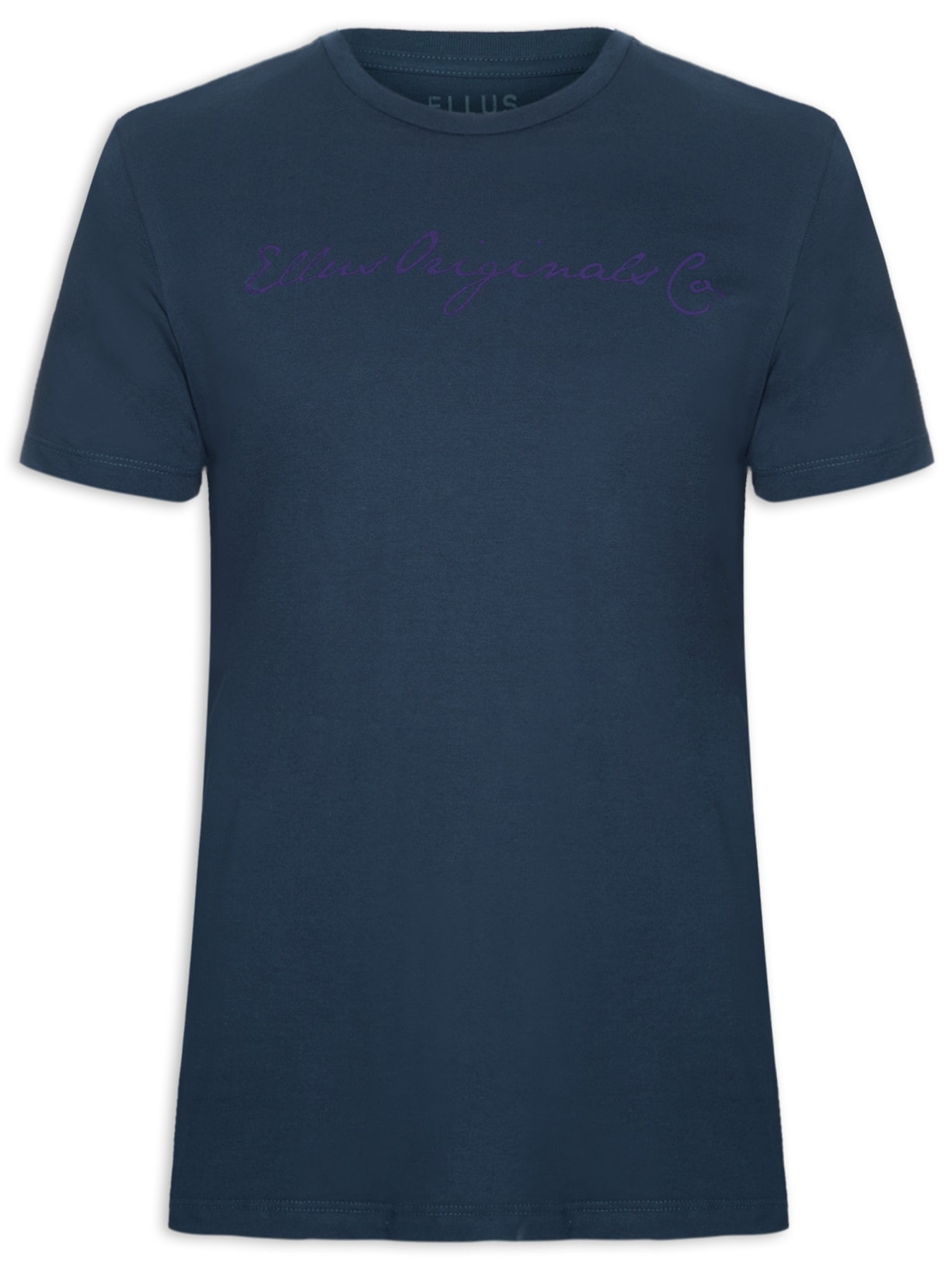 Camiseta Masculina Cotton Fine Ellus Orig Classic - Azul