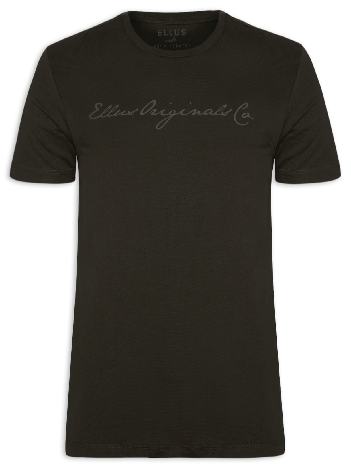 Camiseta Masculina Cotton Fine Ellus Orig Classic - Marrom