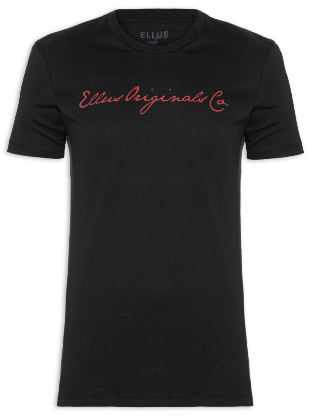 Camiseta Masculina Cotton Fine Ellus Orig Classic - Preto