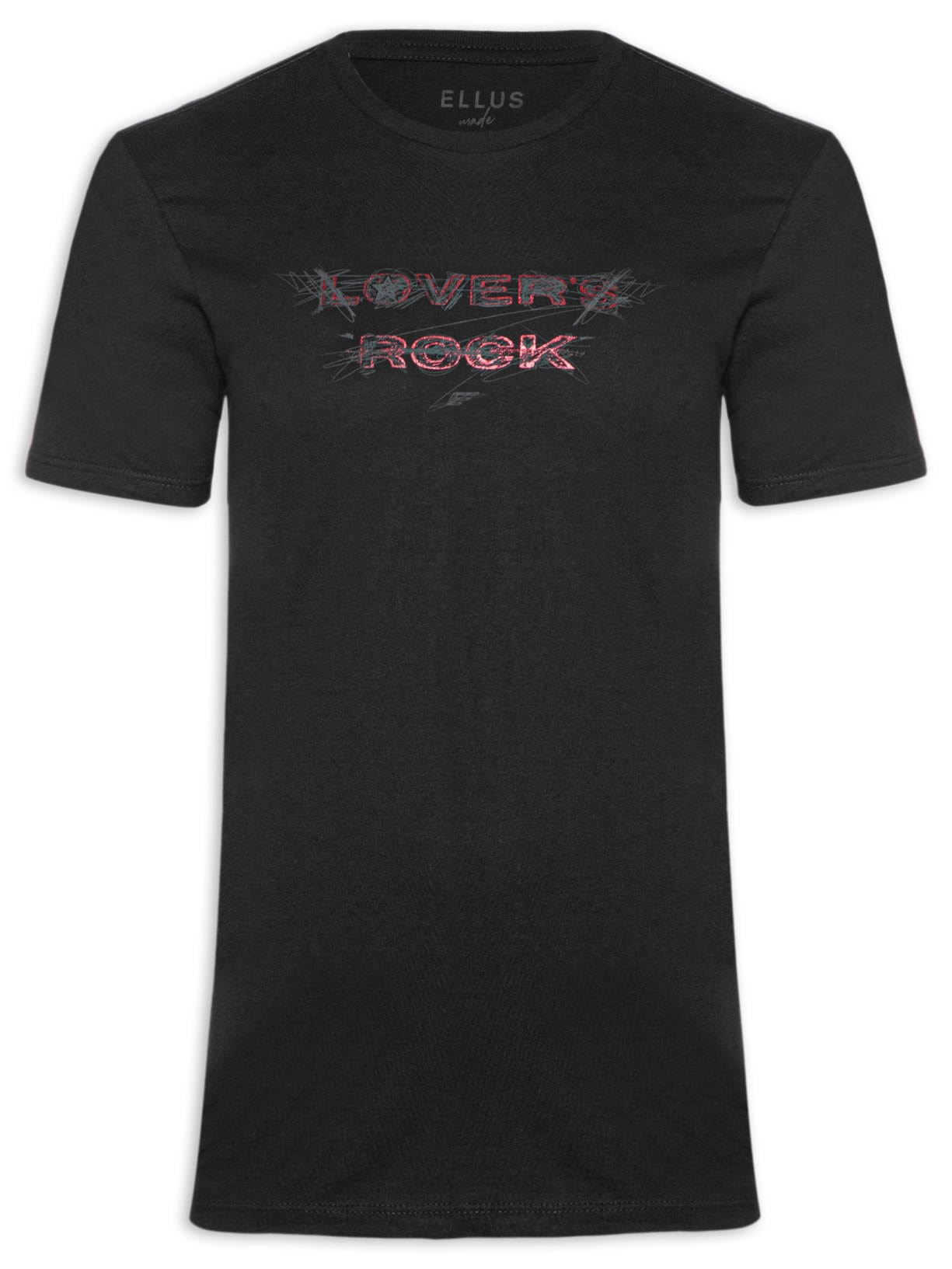 Camiseta Masculina Cotton Fine Lovers Rock Classic Mc - Preto