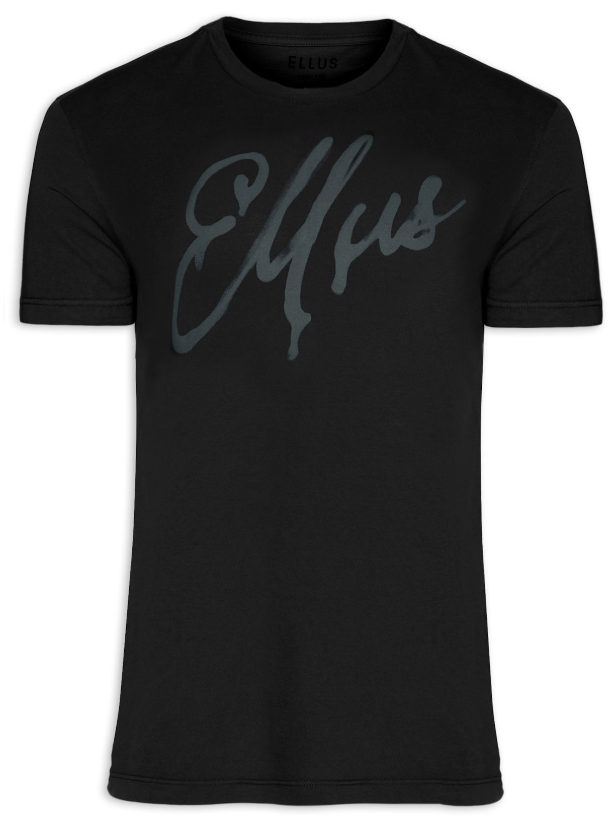 Camiseta Masculina Cotton Fine Manual Classic Manga Curta - Preto