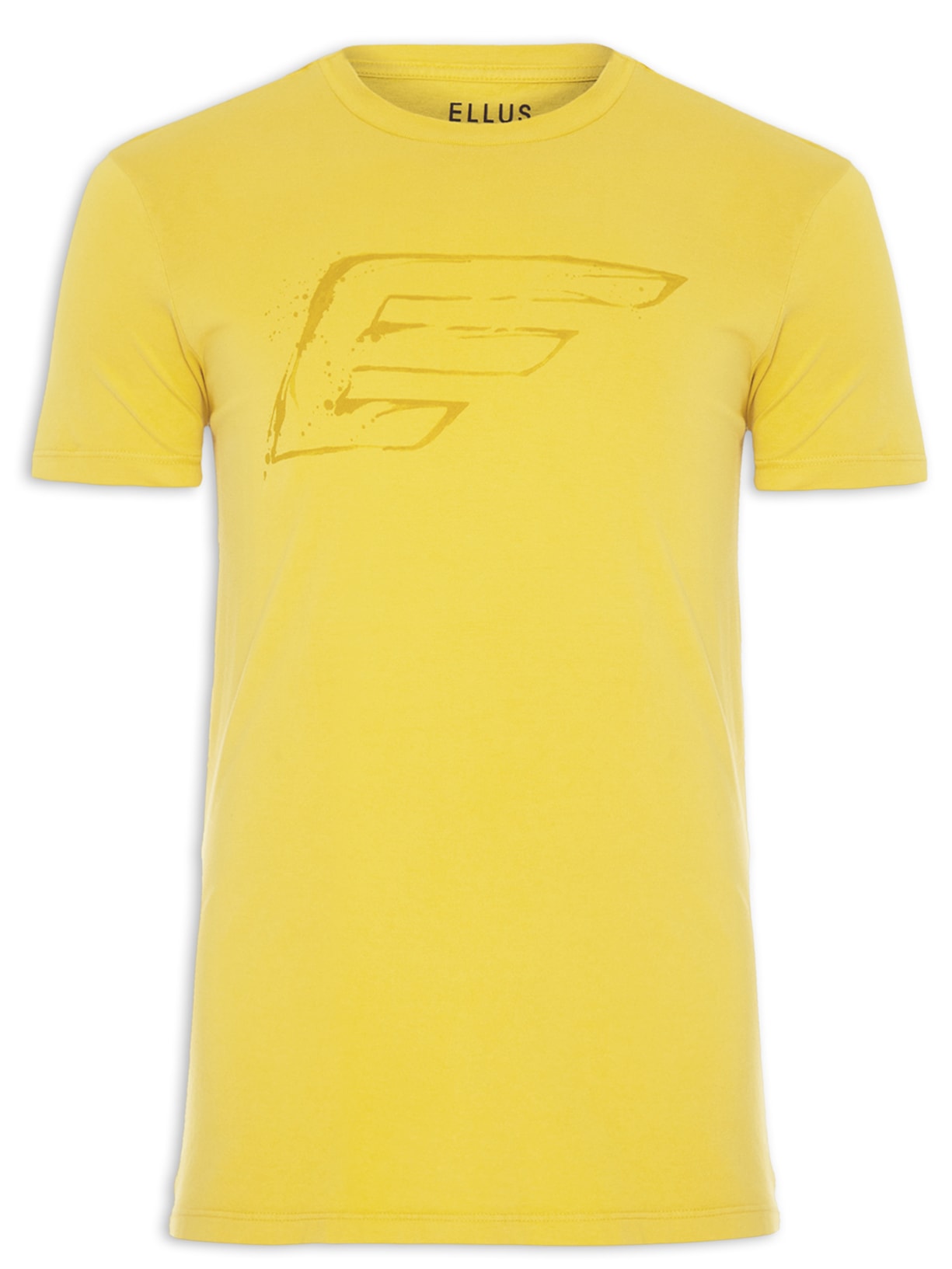 Camiseta Masculina Cotton Fine Maxi Easa Classic Manga Curta Amarelo Ellus