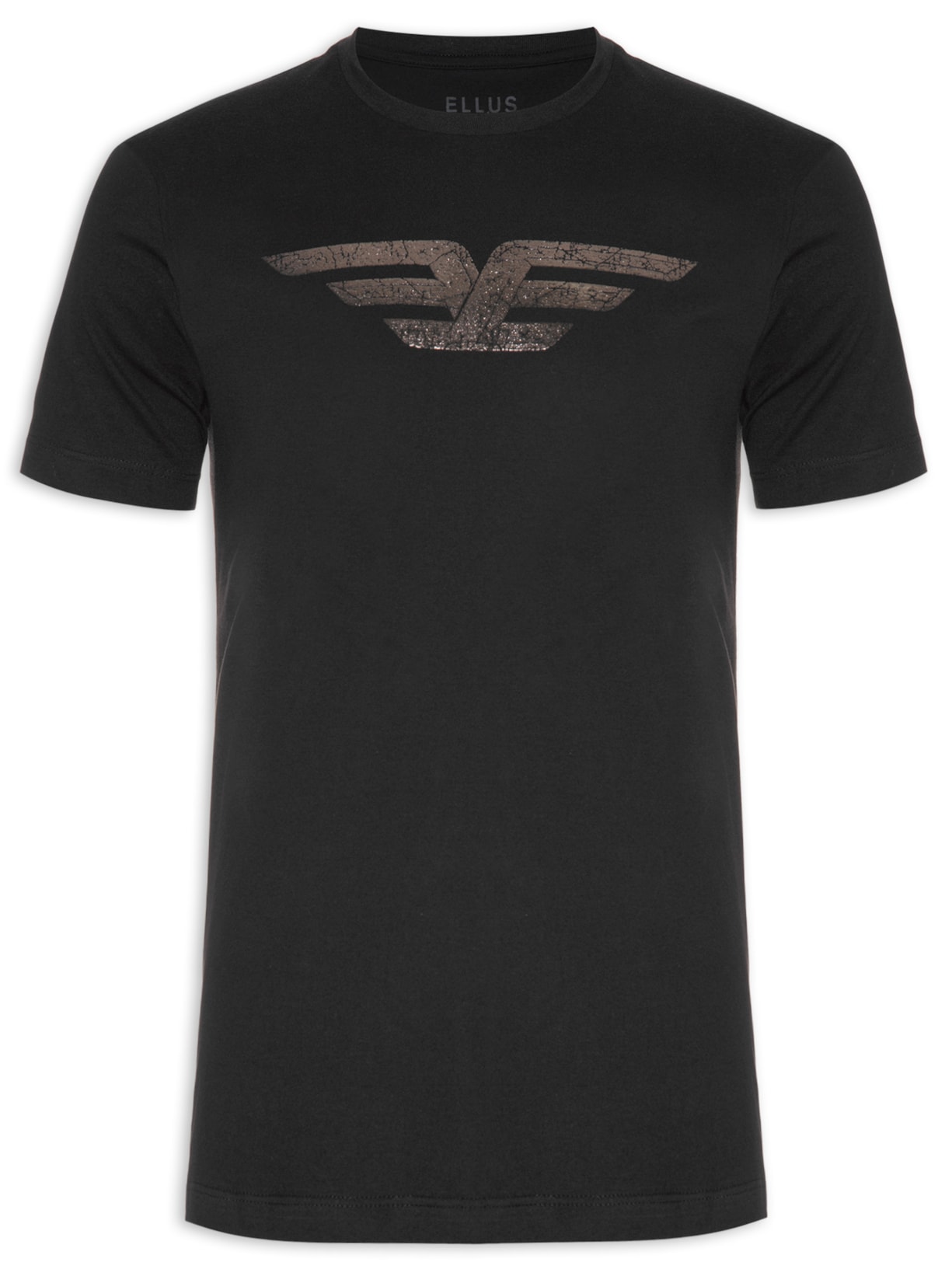 Camiseta Masculina Cotton Fine Maxi Easa Foil Classic - Preto
