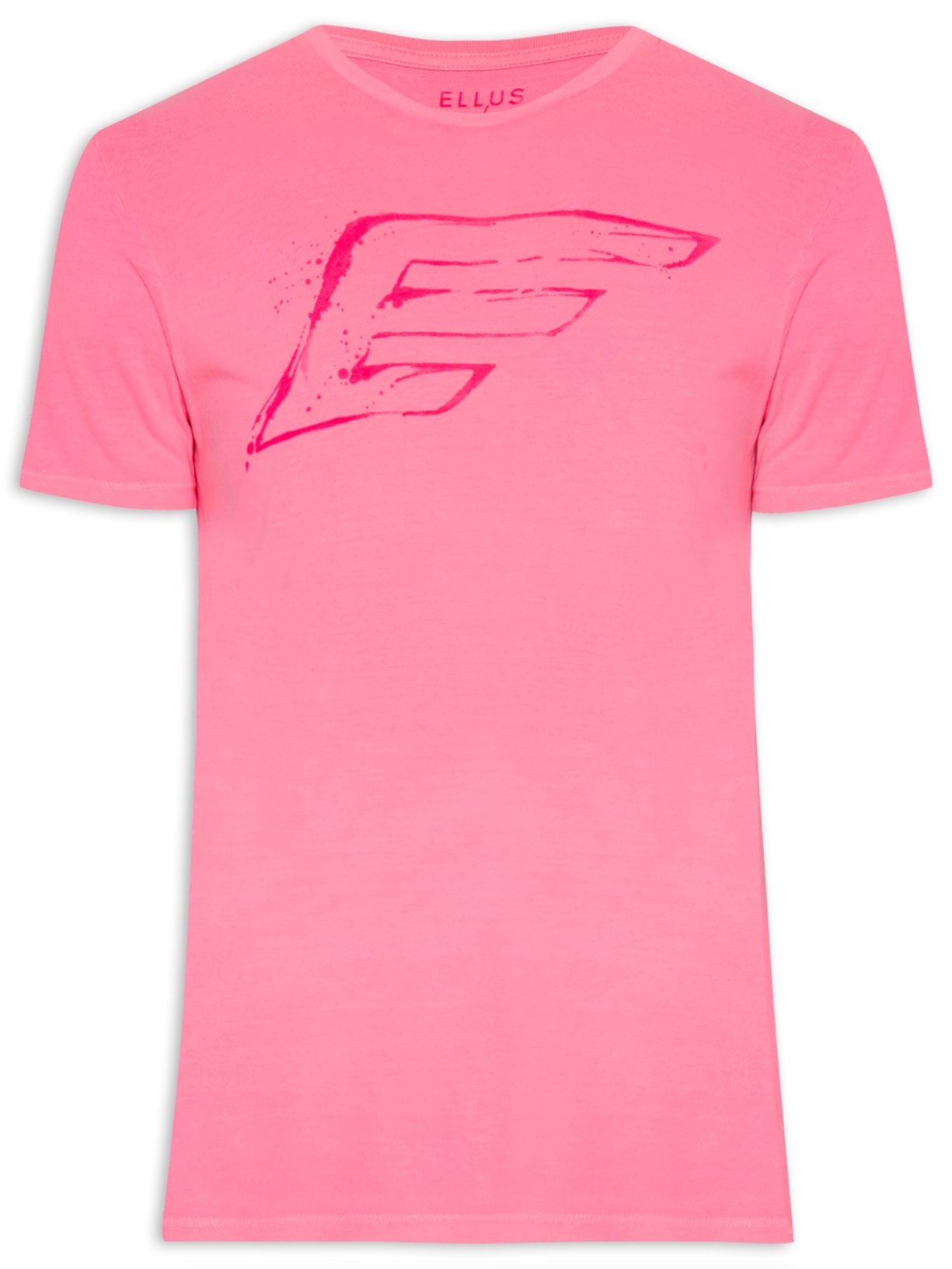 Camiseta Masculina Cotton Fine Maxi Easa Neon Classic Manga Curta - Rosa