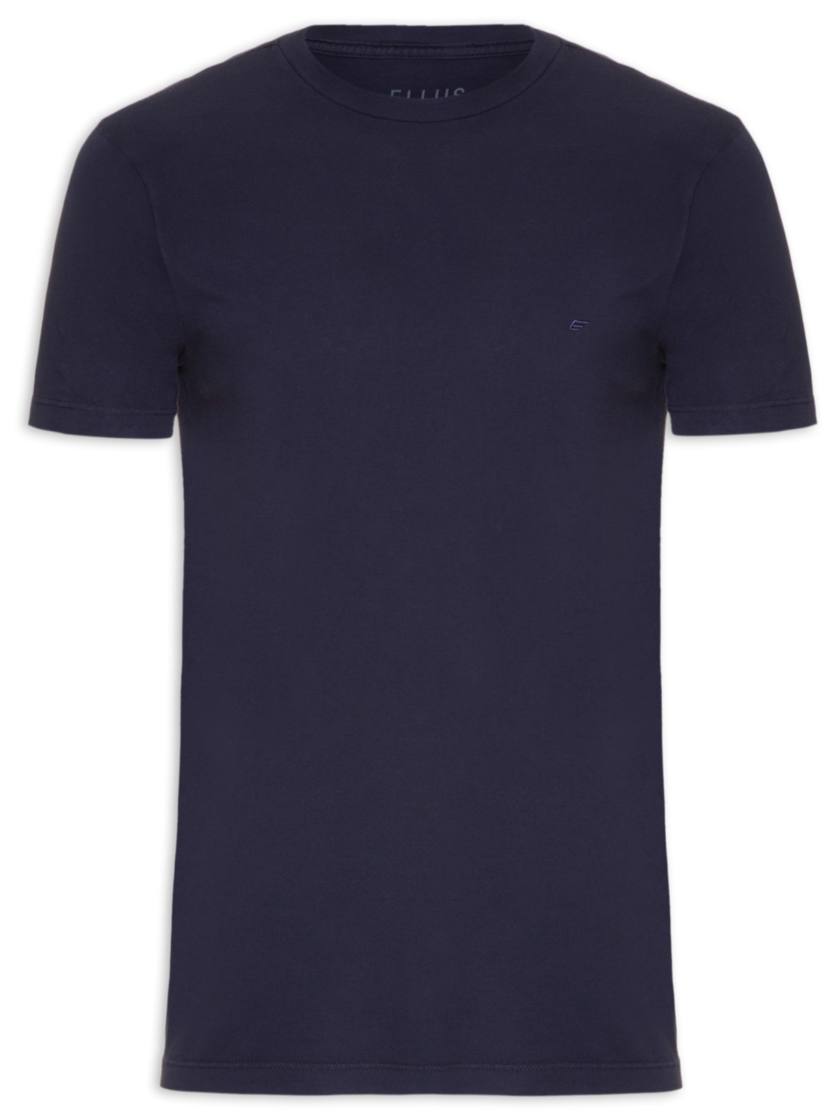 Camiseta Masculina Cotton Fine Originals Classic Manga Curta - Azul