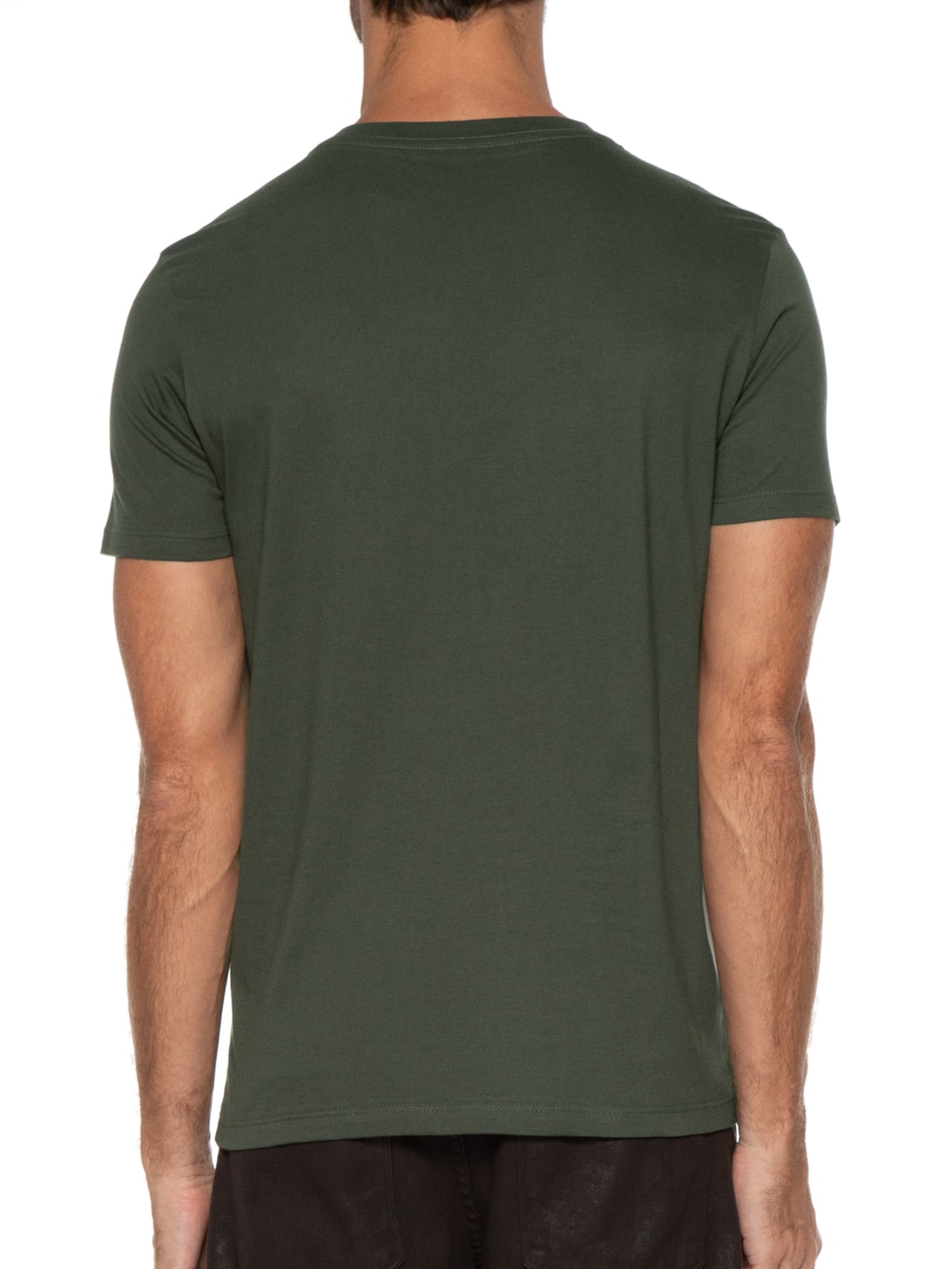 Camiseta Masculina Cotton Fine Originals Classic Manga Curta Verde Ellus