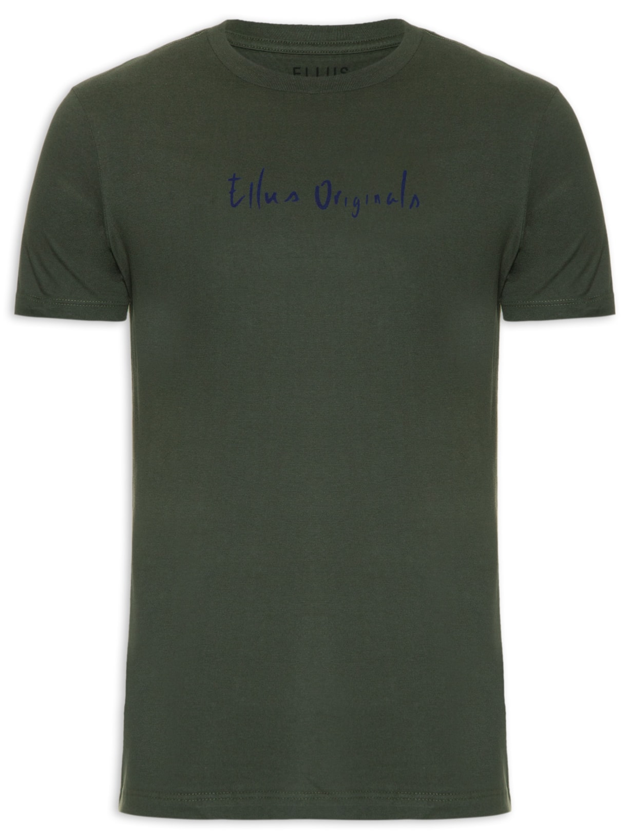 Camiseta Masculina Cotton Fine Originals Classic Manga Curta Verde Ellus