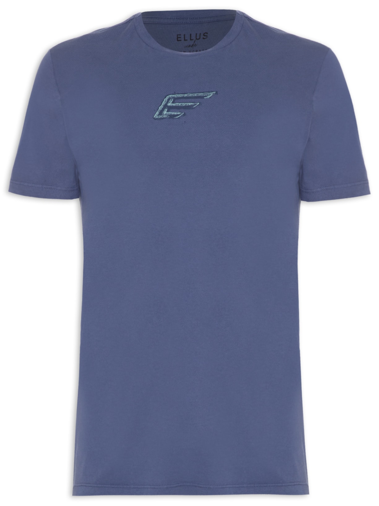 Camiseta Masculina Cotton Fine Paint Classic Manga Curta - Azul