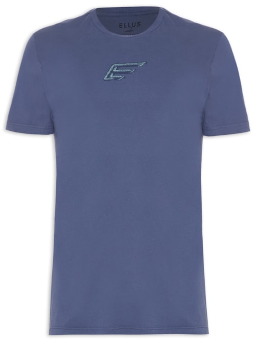 Camiseta Masculina Cotton Fine Paint Classic Manga Curta - Azul