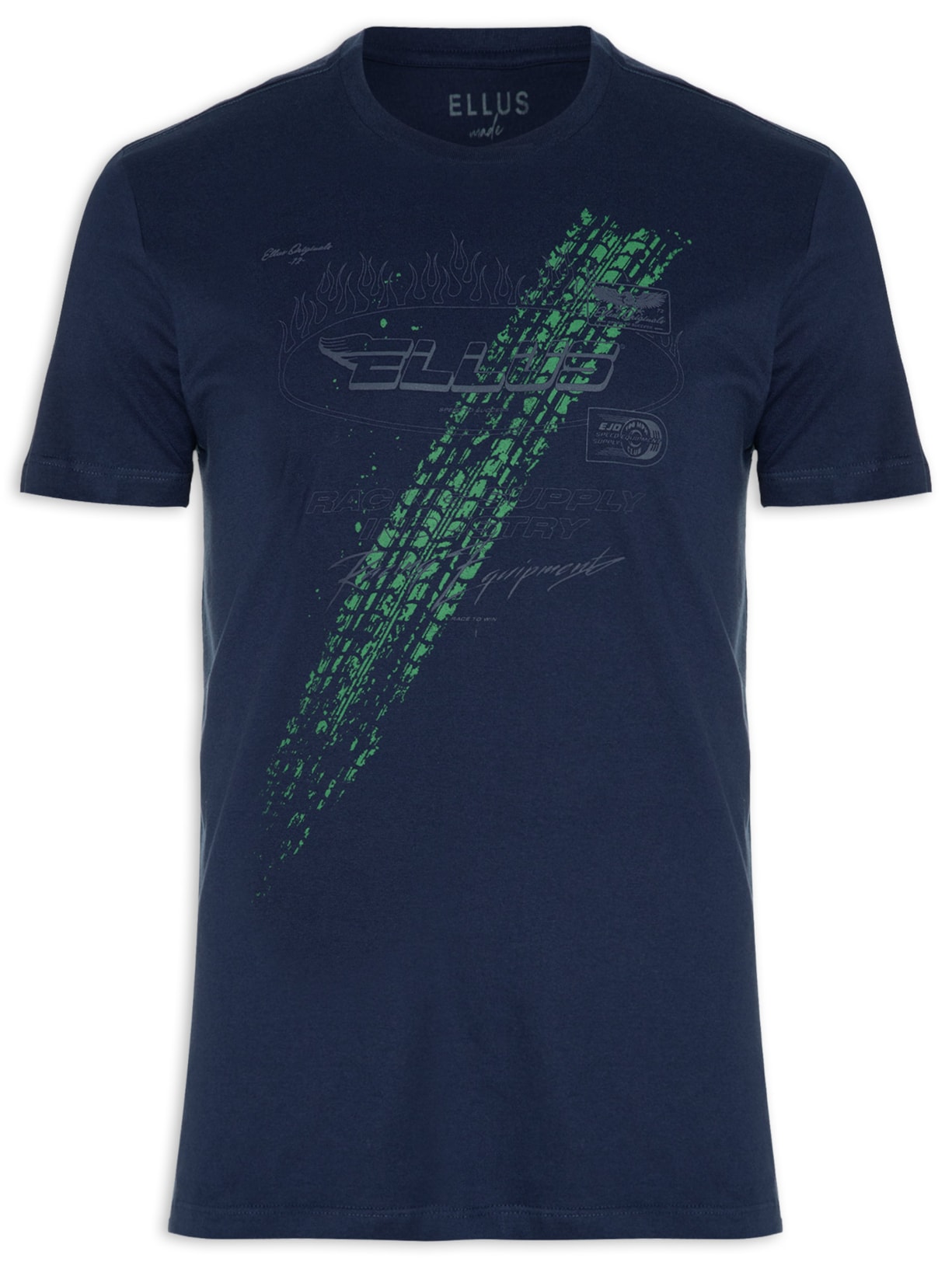 Camiseta Masculina Cotton Fine Racing Equipment Classic - Azul