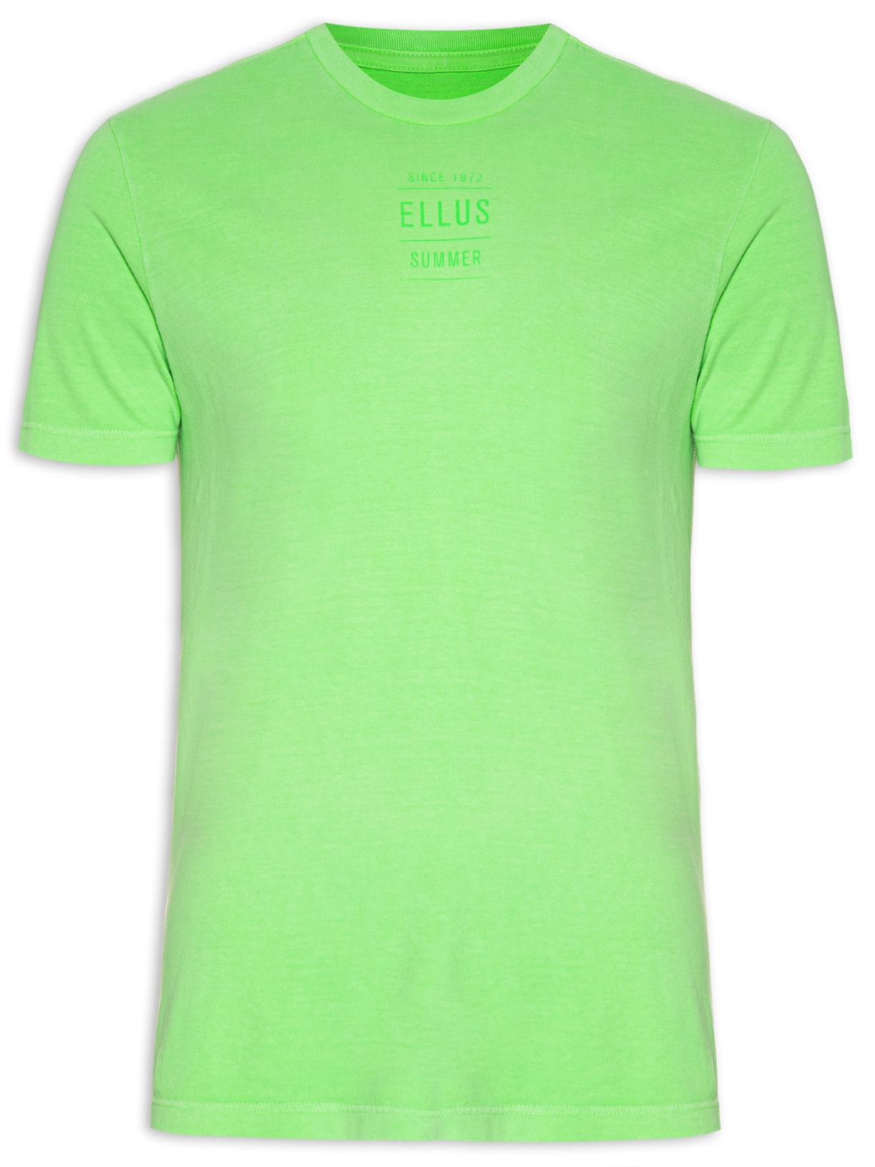 Camiseta Masculina Cotton Fine Summer Neon Classic Manga Curta - Verde