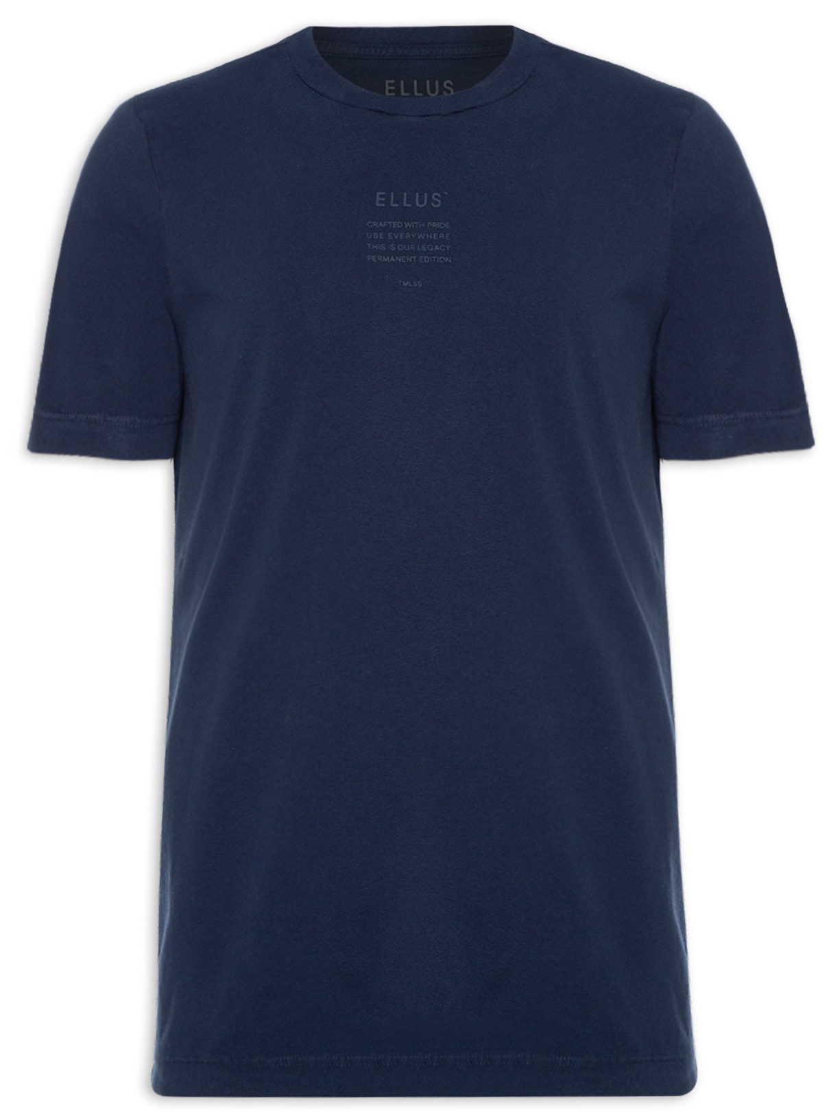 Camiseta Masculina Cotton Fine Tmlss Classic Manga Curta - Azul