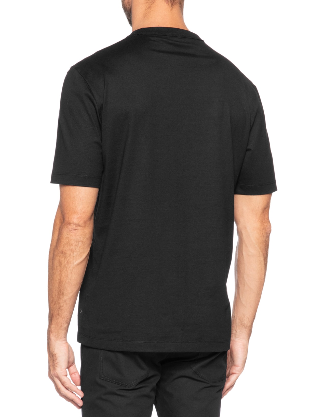 Camiseta Masculina Cotton Jersey H-Taut 15 Preto Boss
