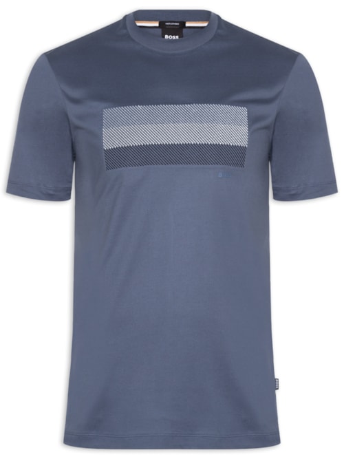 Camiseta Masculina Cotton Jersey Stripe Artwork C-Taut 10 - Azul