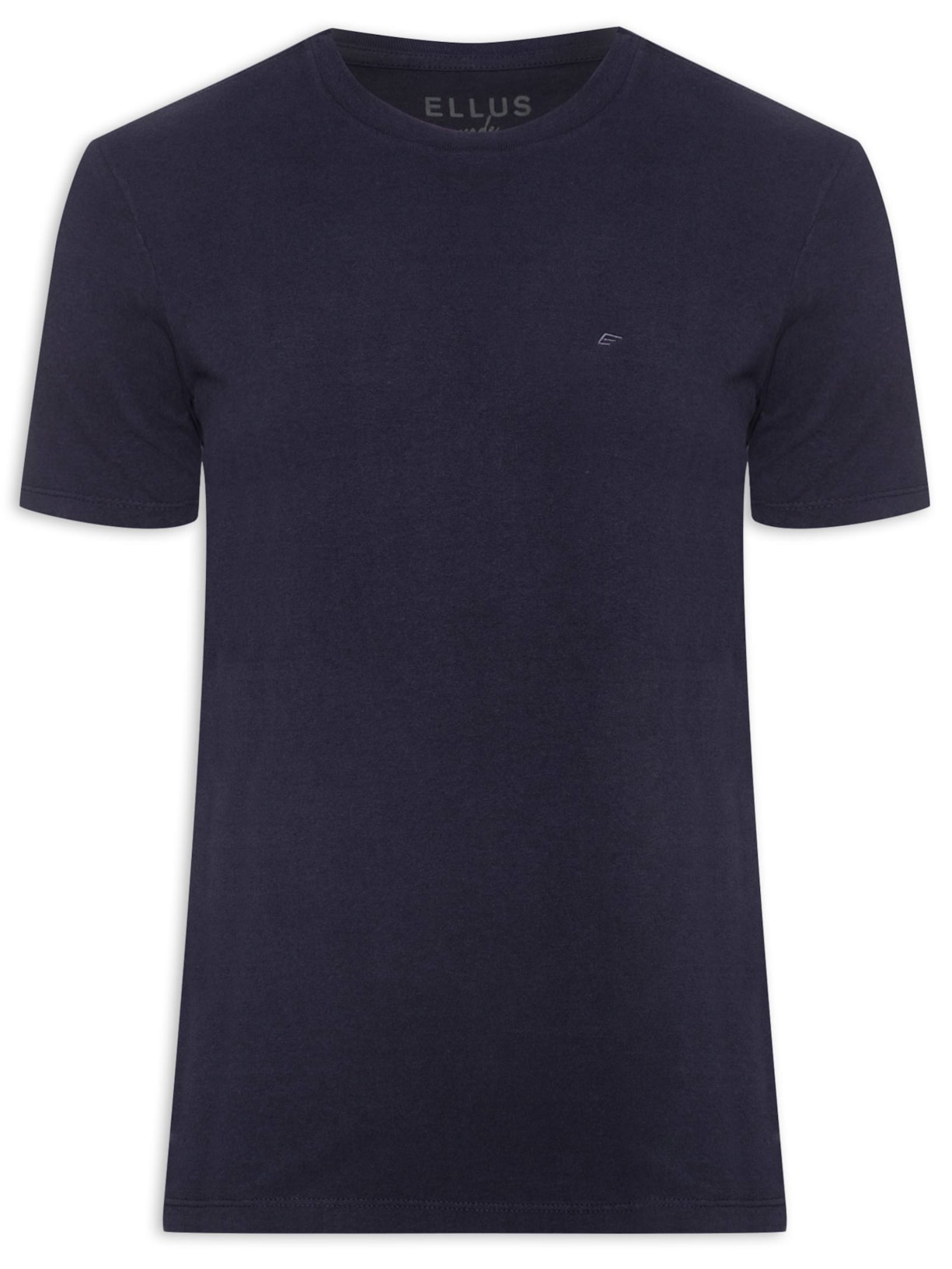 Camiseta Masculina Cotton Melange Easa Classic Manga Curta - Azul