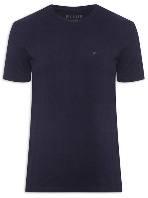 Camiseta Masculina Cotton Melange Easa Classic Manga Curta - Azul