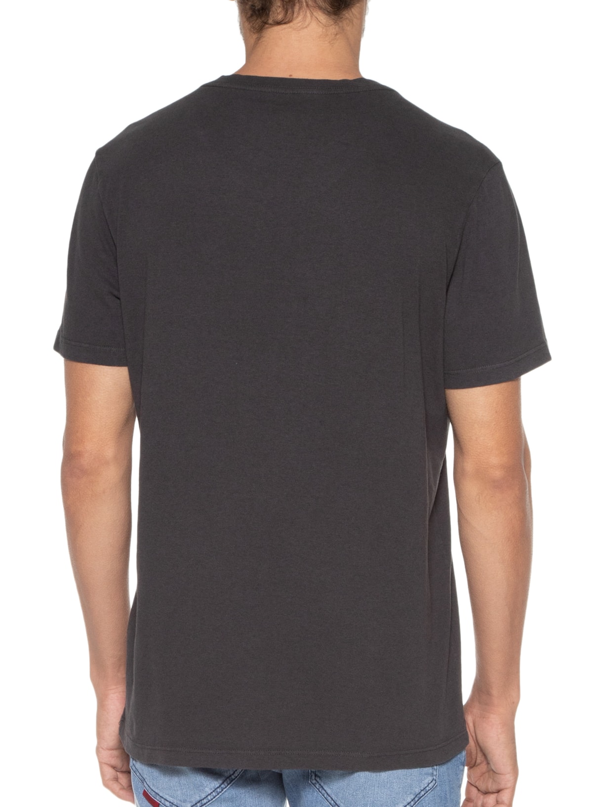 Camiseta Masculina Cotton Melange Easa Classic Manga Curta Preto Ellus