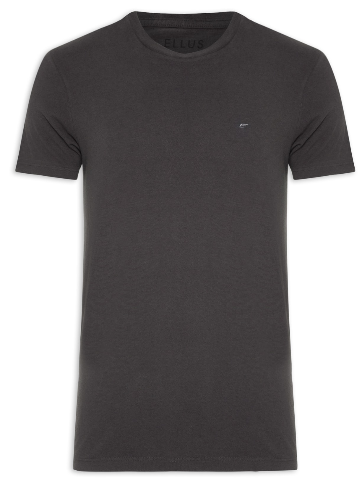 Camiseta Masculina Cotton Melange Easa Classic Manga Curta Preto Ellus