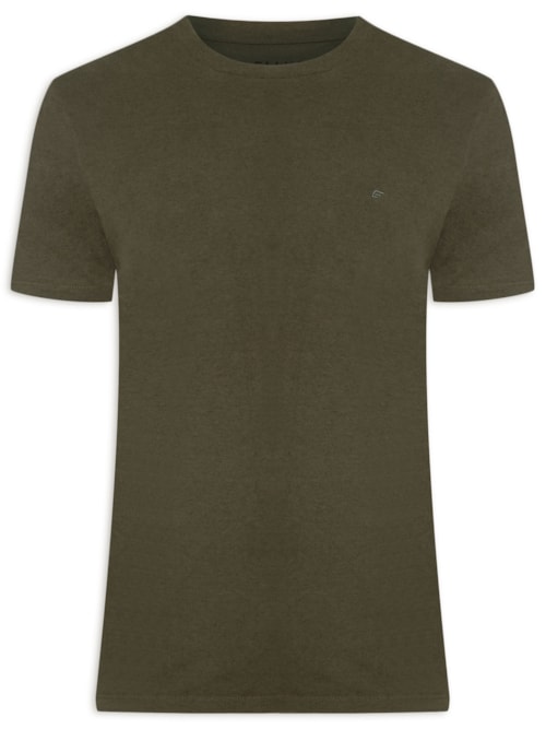 Camiseta Masculina Cotton Melange Easa Classic Manga Curta - Verde