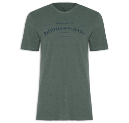 Camiseta Masculina Cotton Overdyed Rockstar Classic - Verde