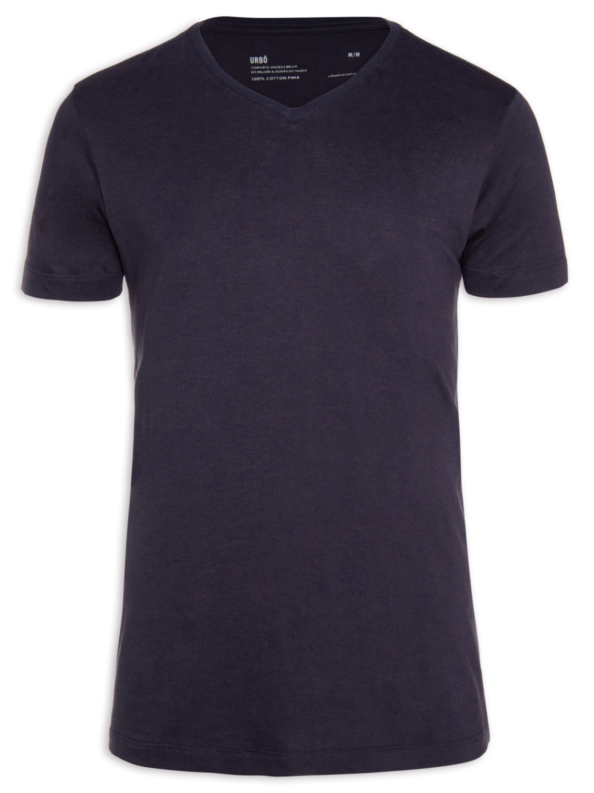 Camiseta Masculina Cotton Pima V - Azul