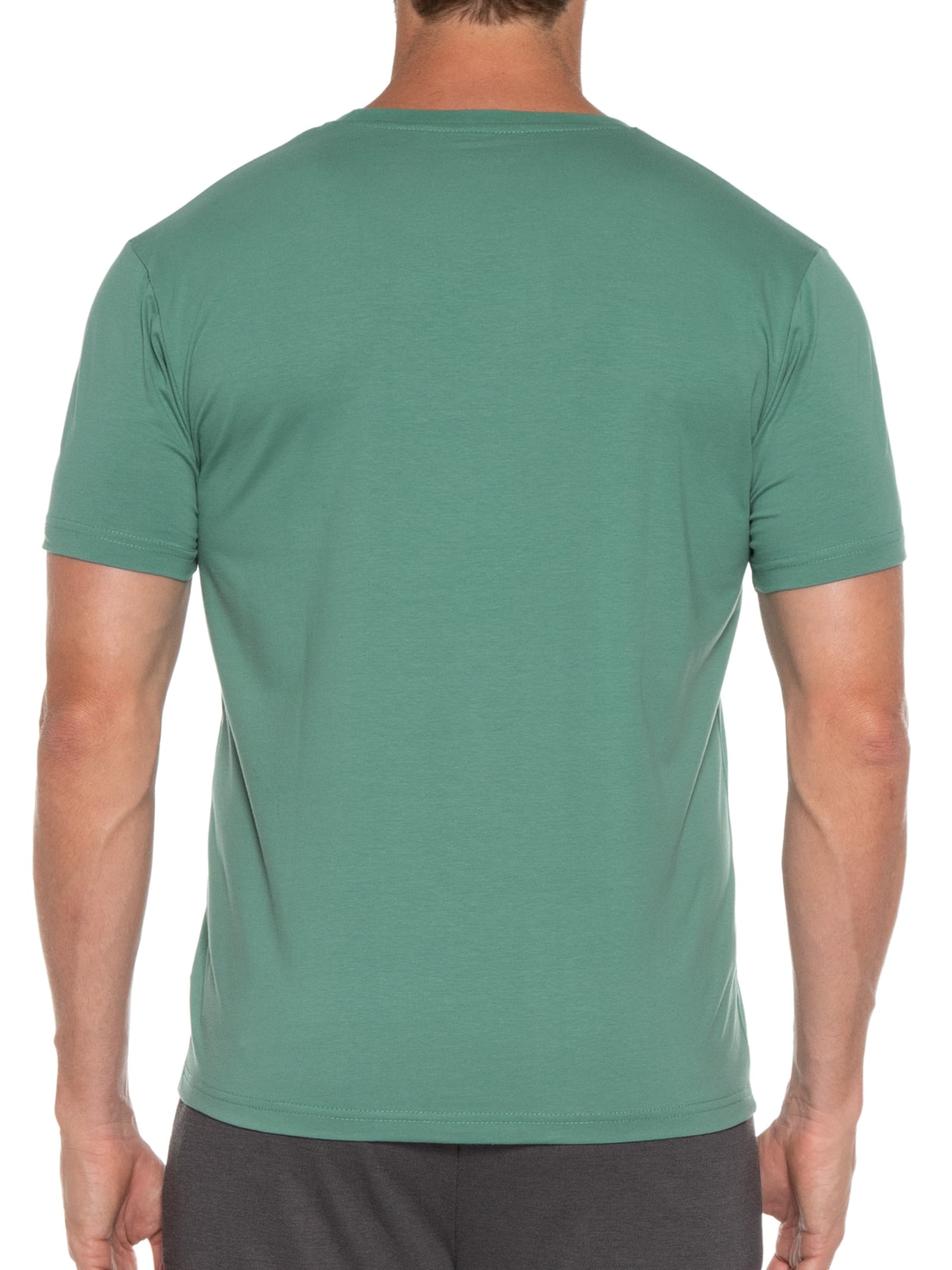 Camiseta Masculina Cotton Premium Decote Careca Verde Jab