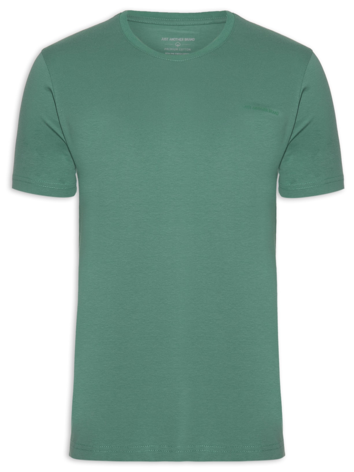 Camiseta Masculina Cotton Premium Decote Careca Verde Jab