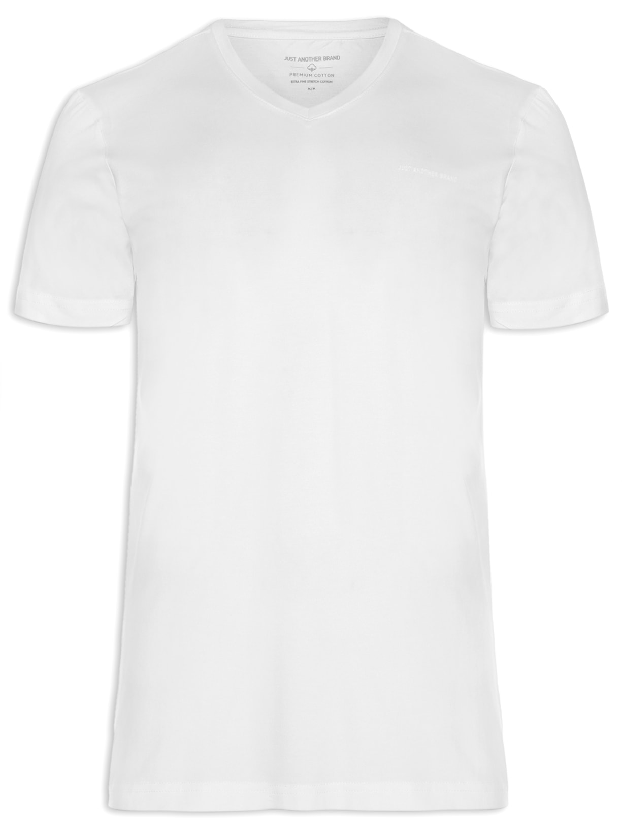 Camiseta Masculina Cotton Premium V - Branco