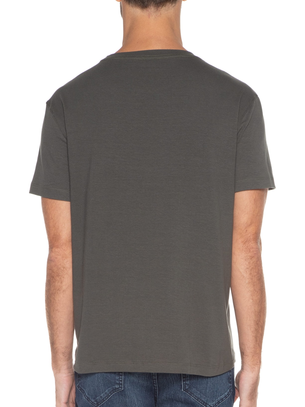 Camiseta Masculina Cotton Slim Basic Verde Richards