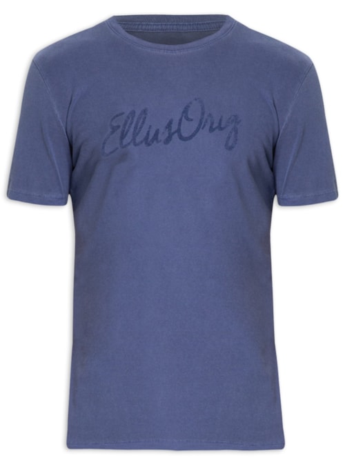 Camiseta Masculina Cotton Washed Ellus Orig - Azul