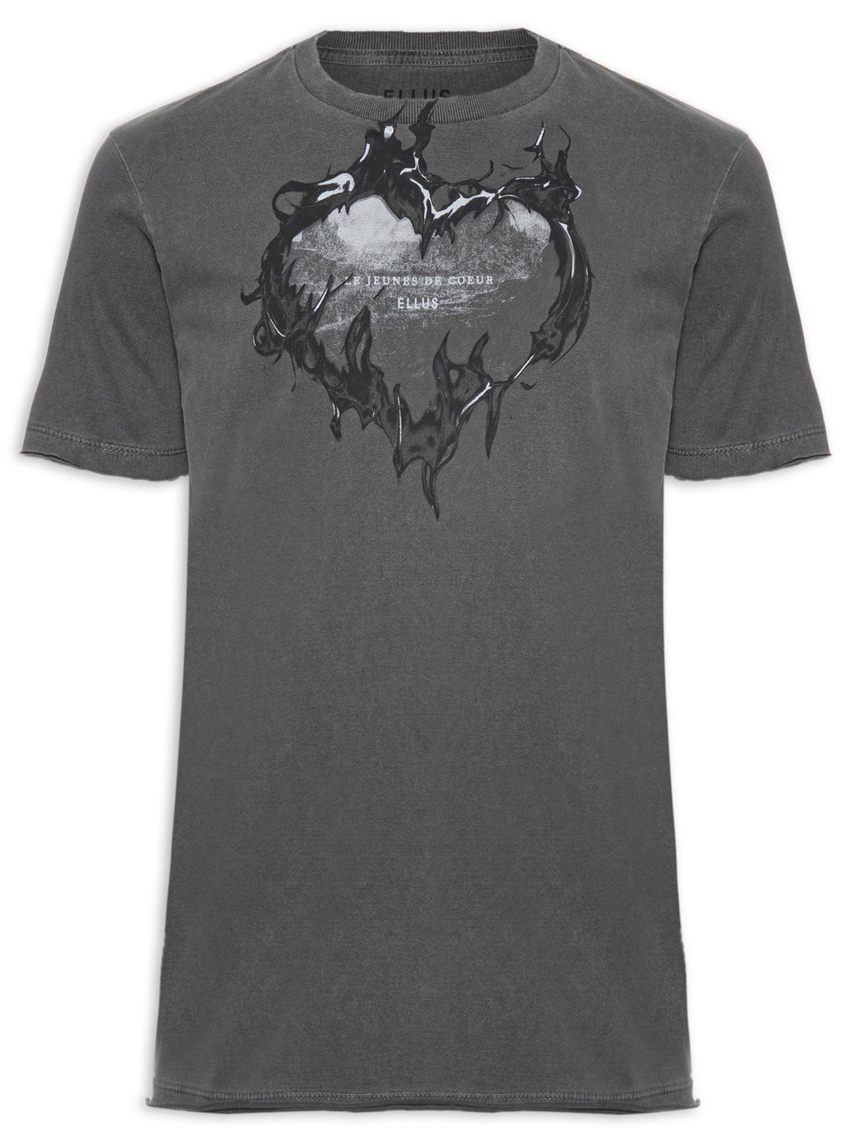 Camiseta Masculina Cotton Washed Le Jeunes Classic - Cinza