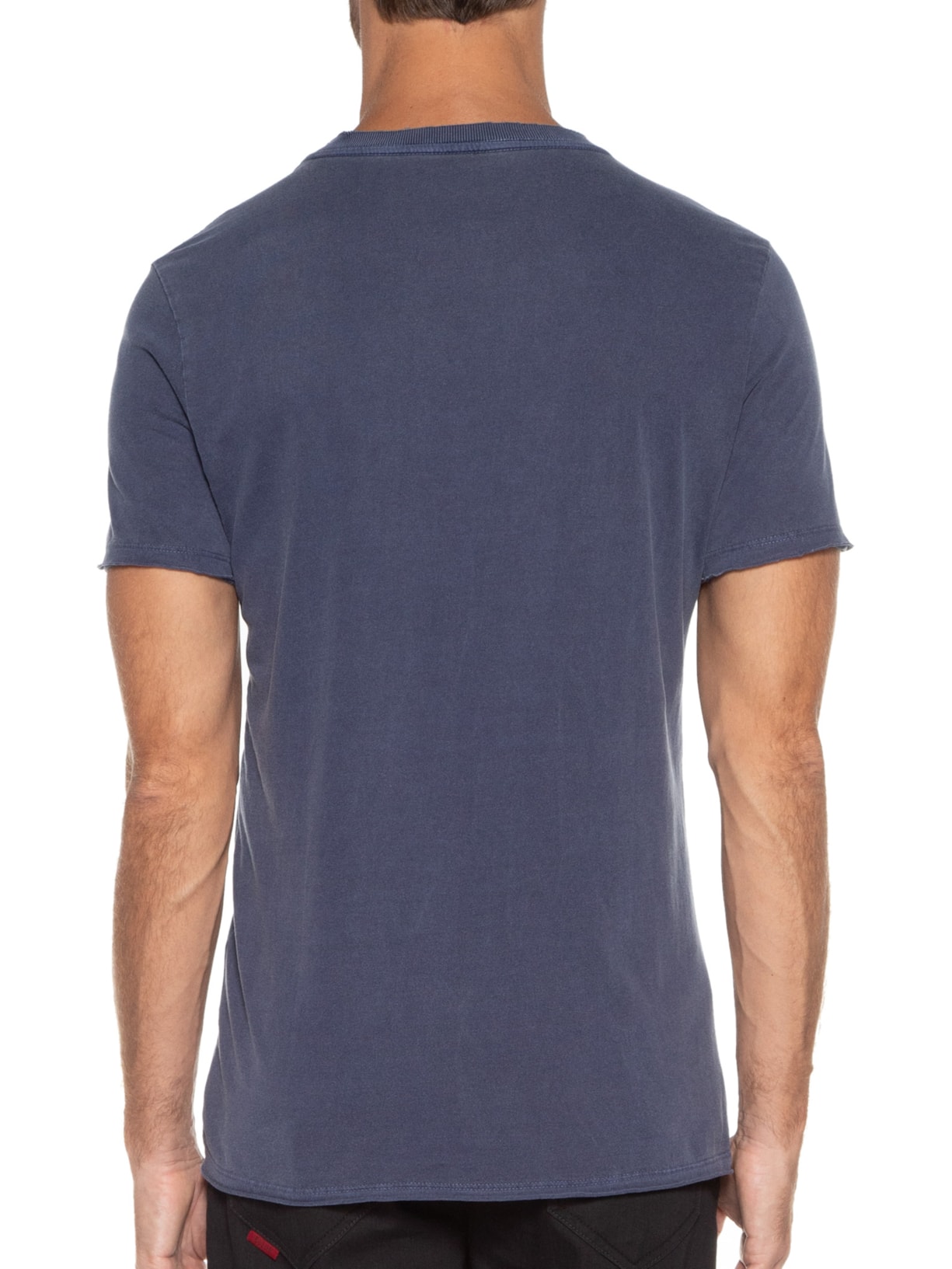 Camiseta Masculina Cotton Washed Originals Classic Manga Curta Azul Ellus