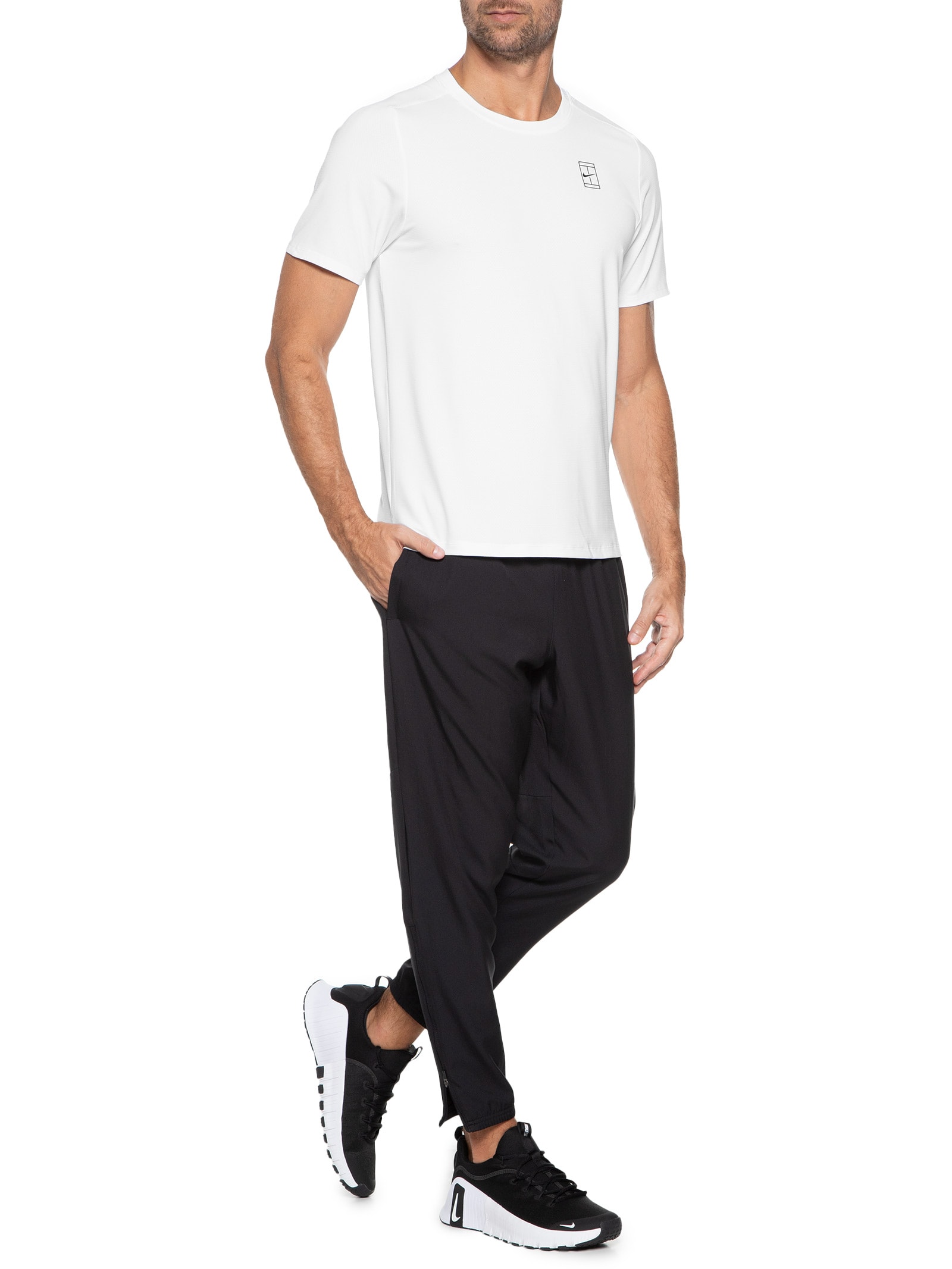 ★新品★　NIKE　NikeCourt Dri-FIT Advantage Nike - Camiseta Masculina Court Dri-Fit Advantage - Branco