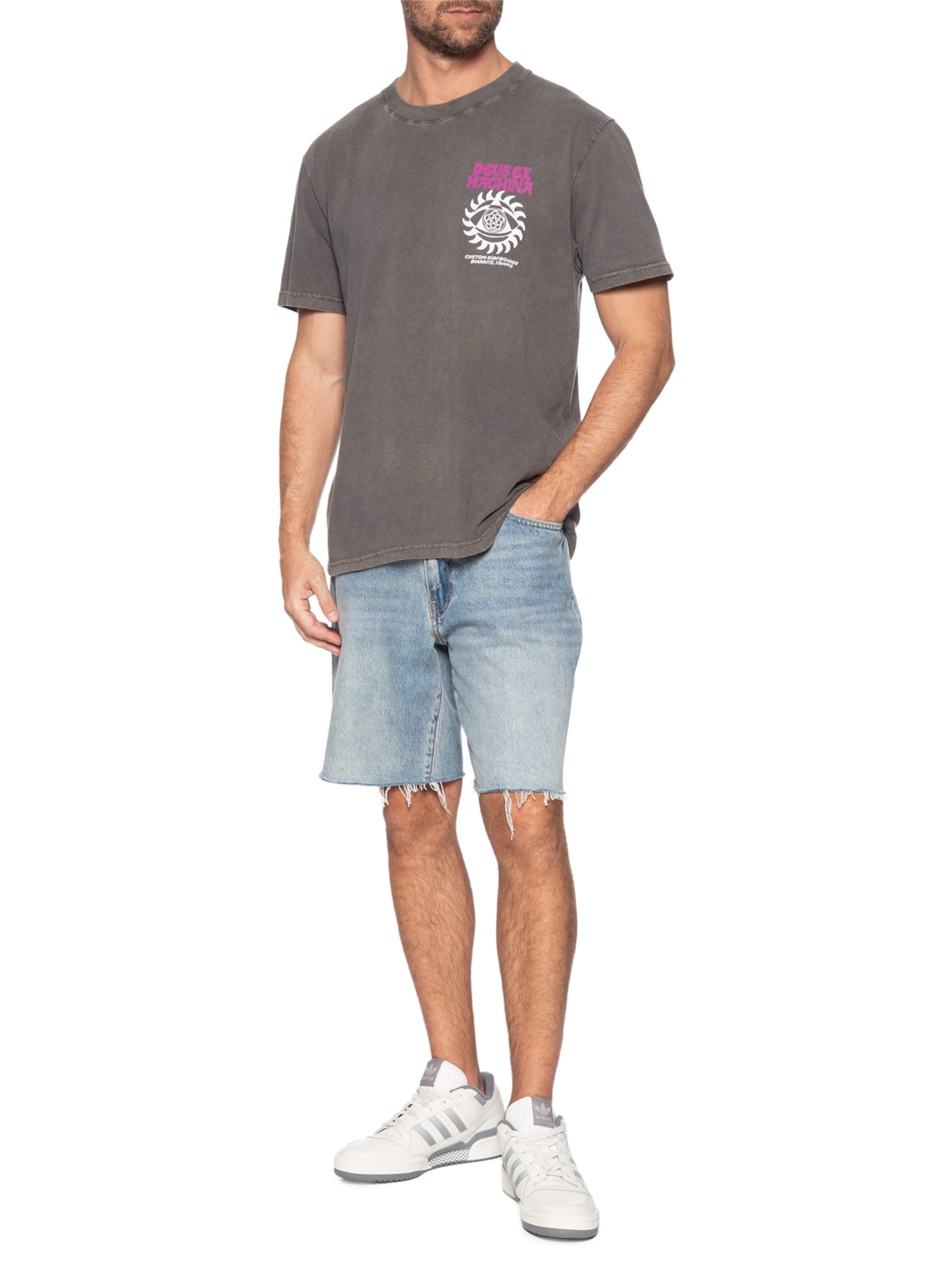Camiseta Masculina Crank Cinza Deus Ex Machina