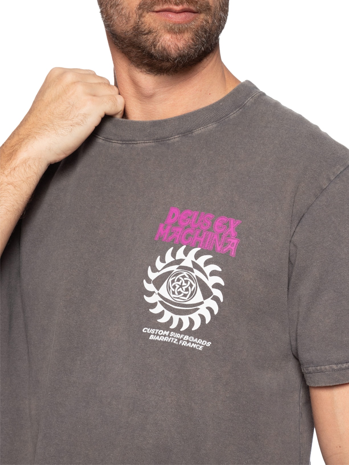 Camiseta Masculina Crank Cinza Deus Ex Machina