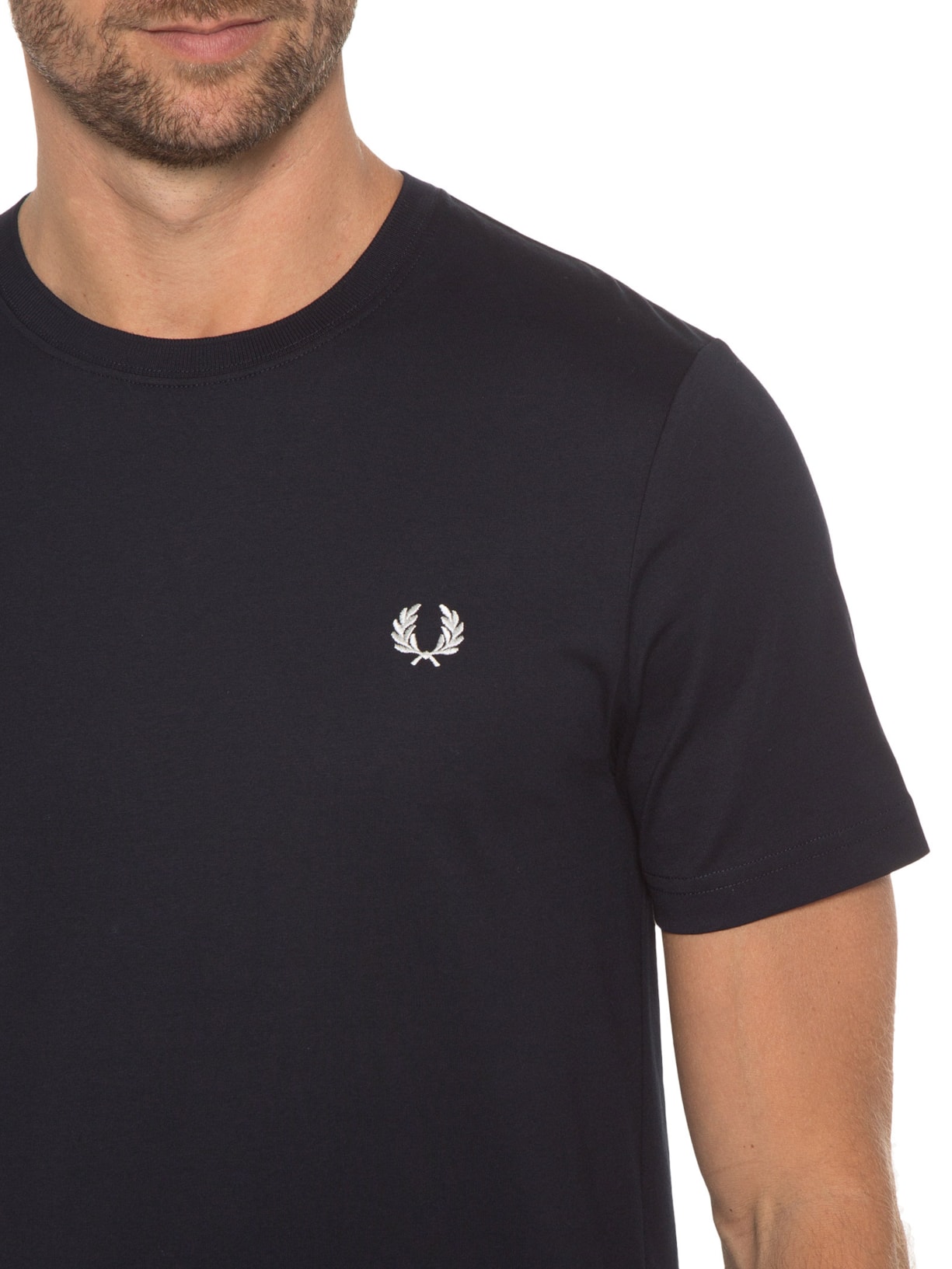 Camiseta Masculina Crew Neck Azul Fred Perry