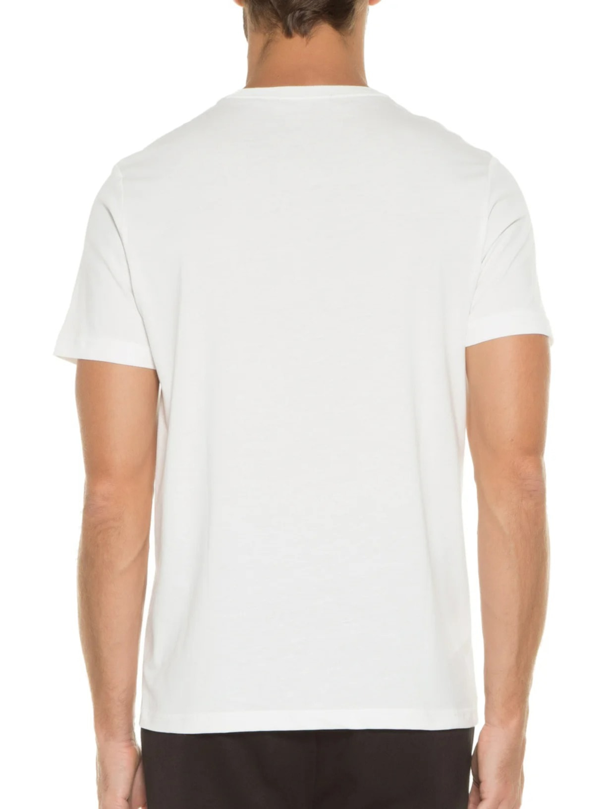 Camiseta Masculina Crew Neck Branco Fred Perry