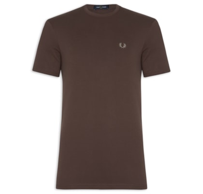 Camiseta Masculina Crew Neck - Marrom