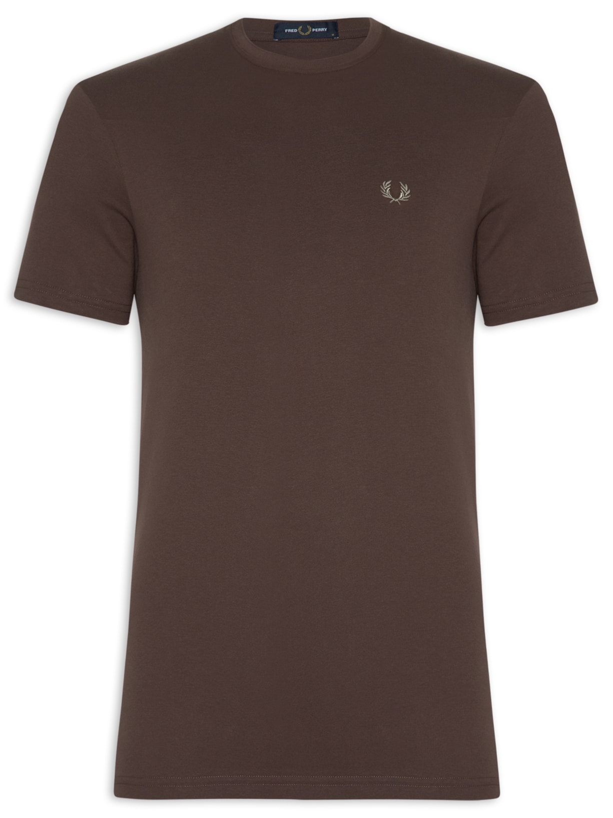Camiseta Masculina Crew Neck - Marrom