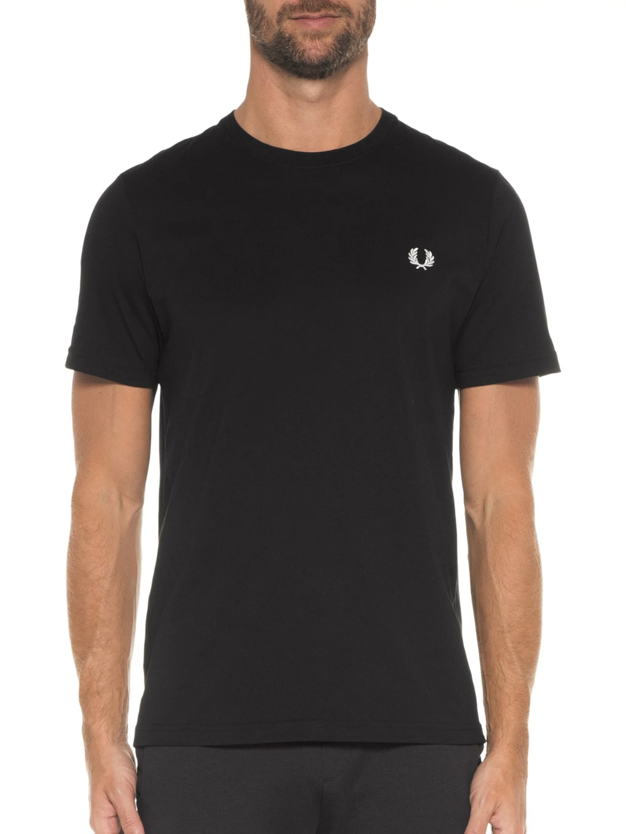 Camiseta Masculina Crew Neck Preto Fred Perry