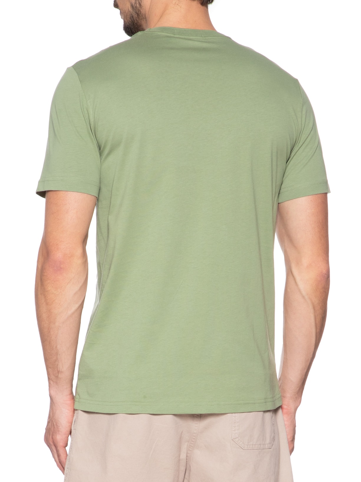 Camiseta Masculina Crew Neck T-Shirt Verde Fred Perry