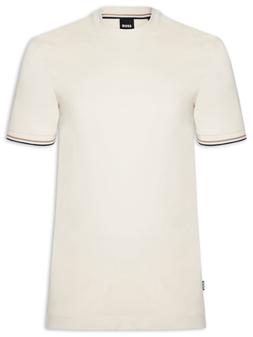 Camiseta Masculina Crew Neck Thompson 04 - Branco