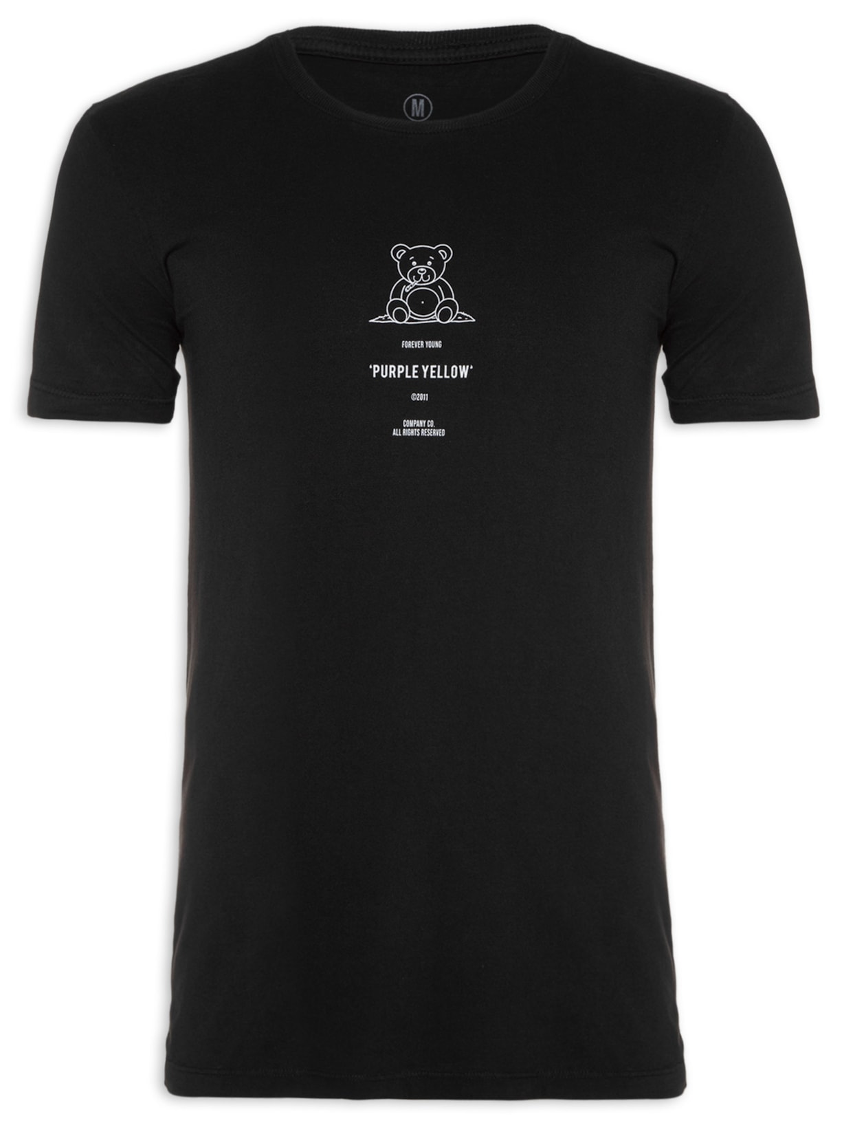 Camiseta Masculina Cuddly Bear - Preto