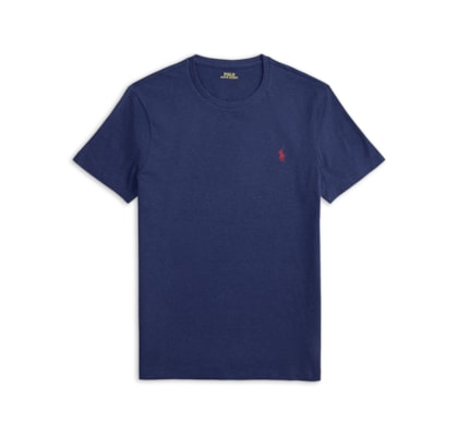 Camiseta Masculina Custom Slim Fit Jersey Crewneck - Azul